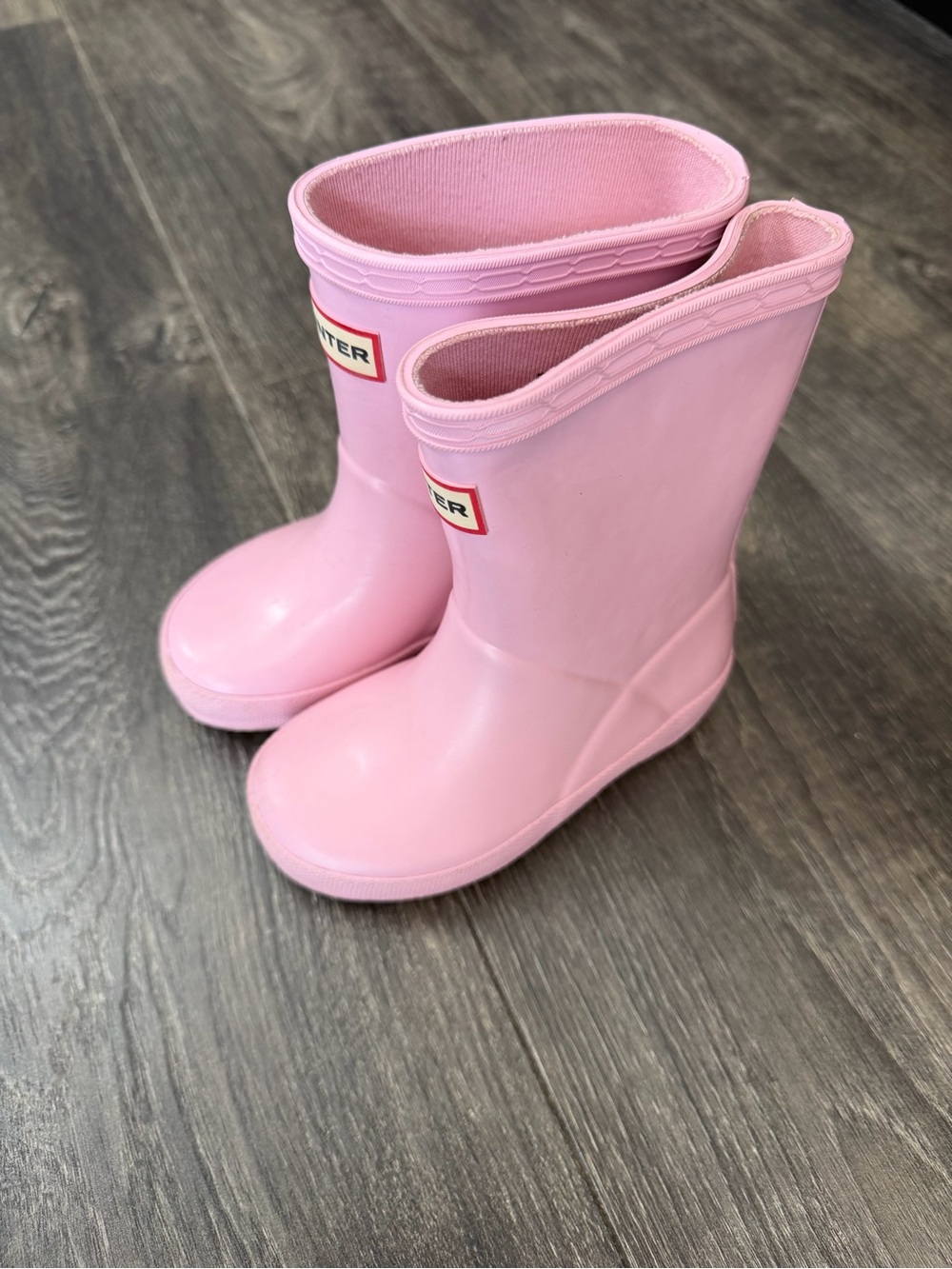Hunter Kids Pink Rain Boots
